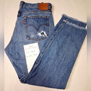 Levi's Distressed Blue Jeans